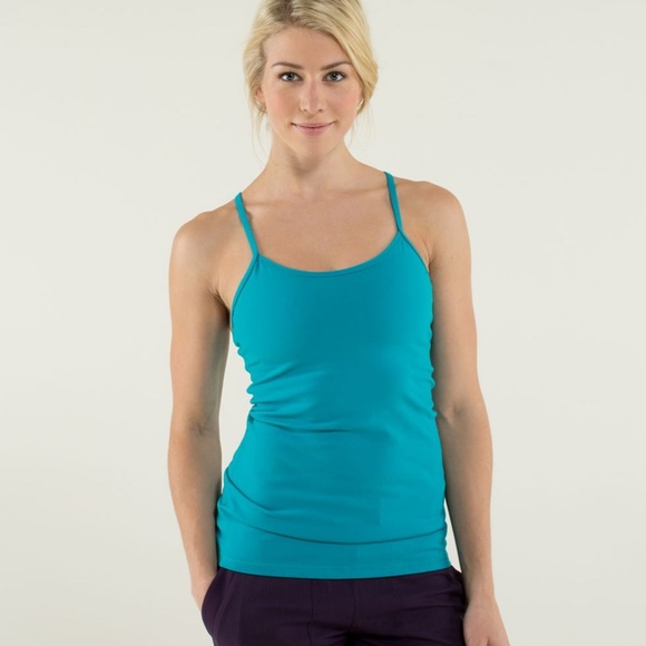 teal blue tank top